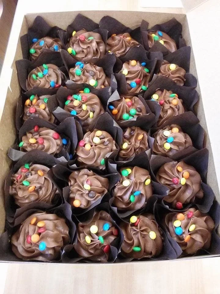 Double Darkness cupcakes